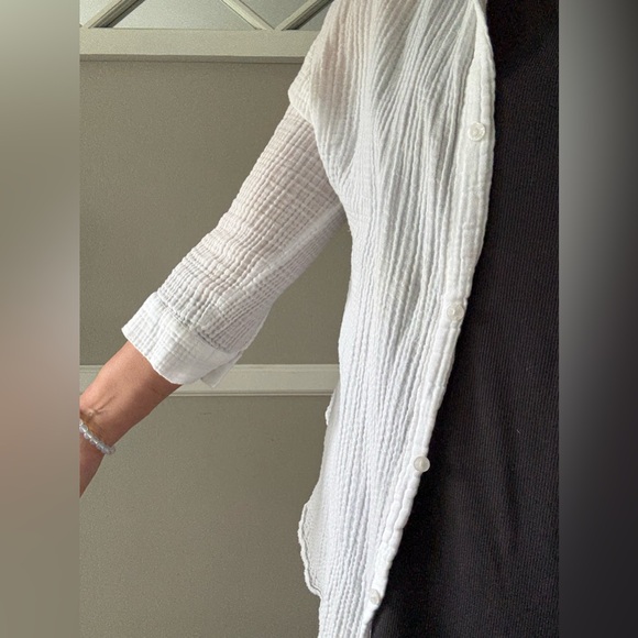 Kona Sol White Lightweight Shirt Relaxed Fit - Picture 5 of 6